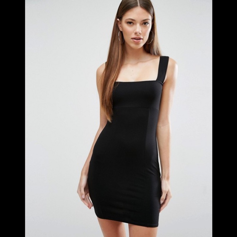 Calvin Klein fitted black dress Sz 6